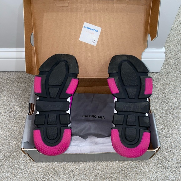 ❌SOLD❌ Balenciaga Speed Knit Sock Trainer Sneakers Pink size 38 - Picture 3 of 7